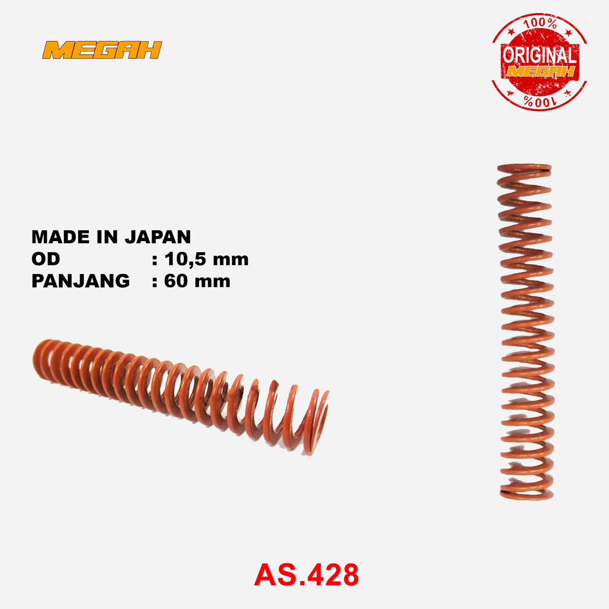 PER MISUMI ORANGE OD 10,5MM - 60MM ORIGINAL Gambar utama produk