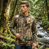 T-SHIRT GREYHOUND CAMO KATUN TANGAN PANJANG TOPI (DARKWOOD)