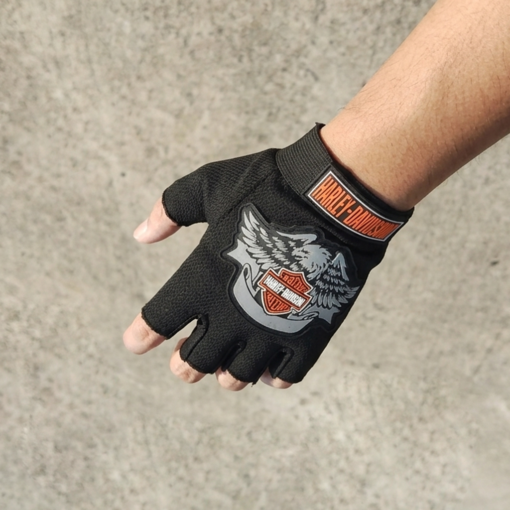 SARUNG TANGAN MOTOR 1/2 JARI