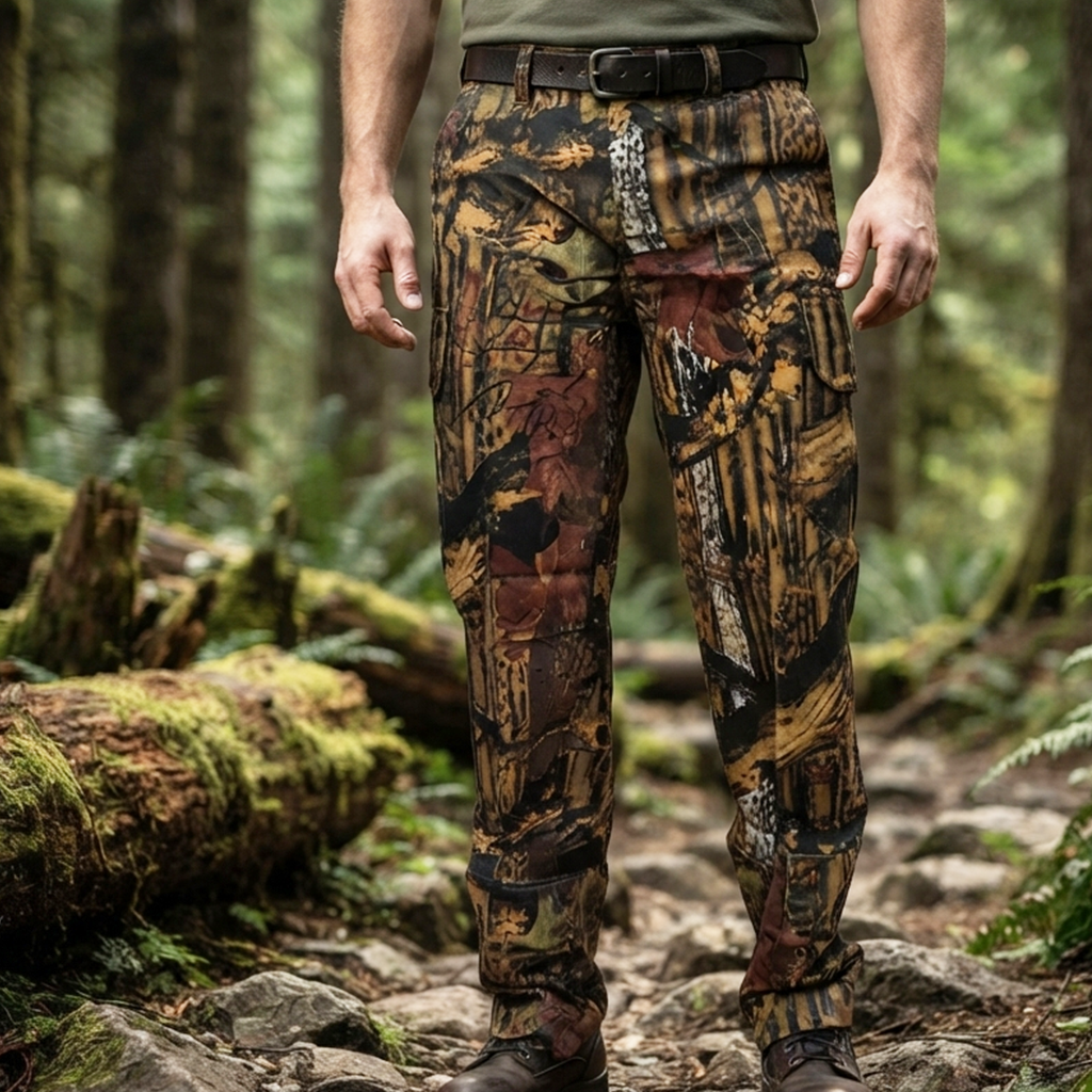 CELANA PANJANG HS CAMOU TWILL Gambar utama produk