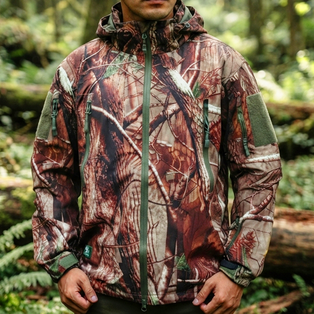 JAKET CAMO SPORT CHIEF OUTDOOR WATERPROOF Gambar utama produk