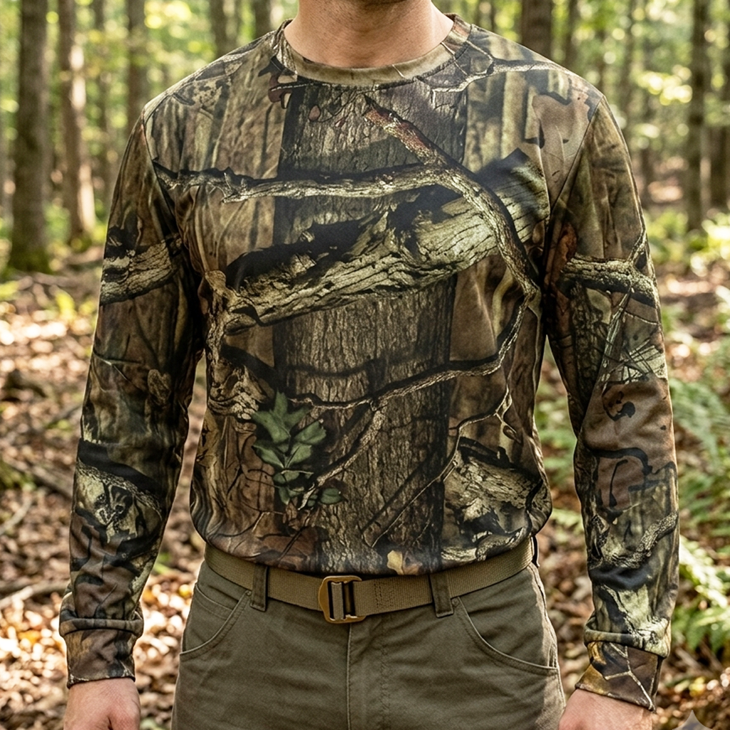 KAOS TANGAN PANJANG CAMO STRETCH Gambar utama produk