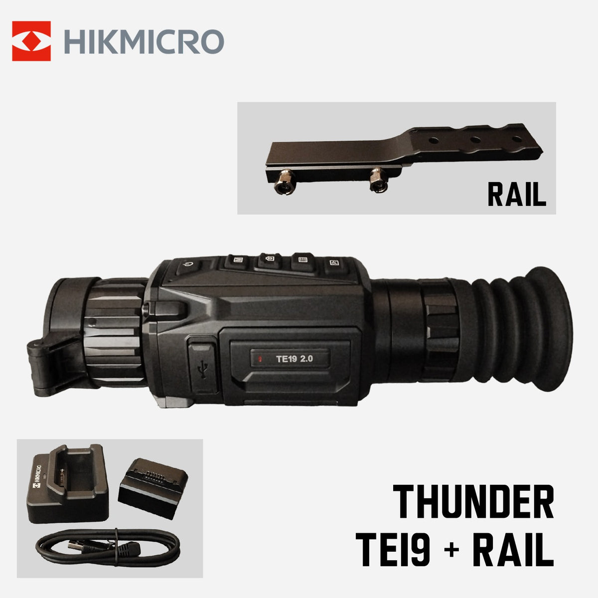 HIKMICRO THERMAL THUNDER 2.0 TE19 + RAIL Gambar utama produk
