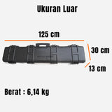 GUN CASE HARDCASE 125X29X13CM FIBER GLASS