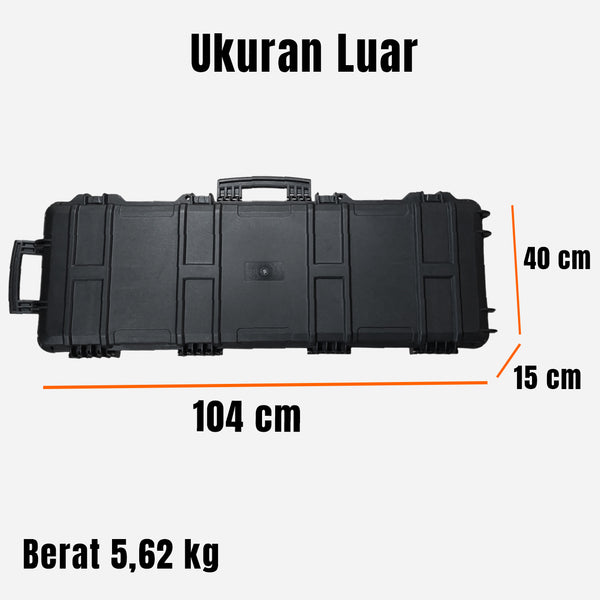 HARD CASE SENAPAN DENGAN RODA IMPORT