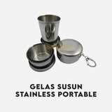 GELAS SUSUN STAINLESS PORTABLE