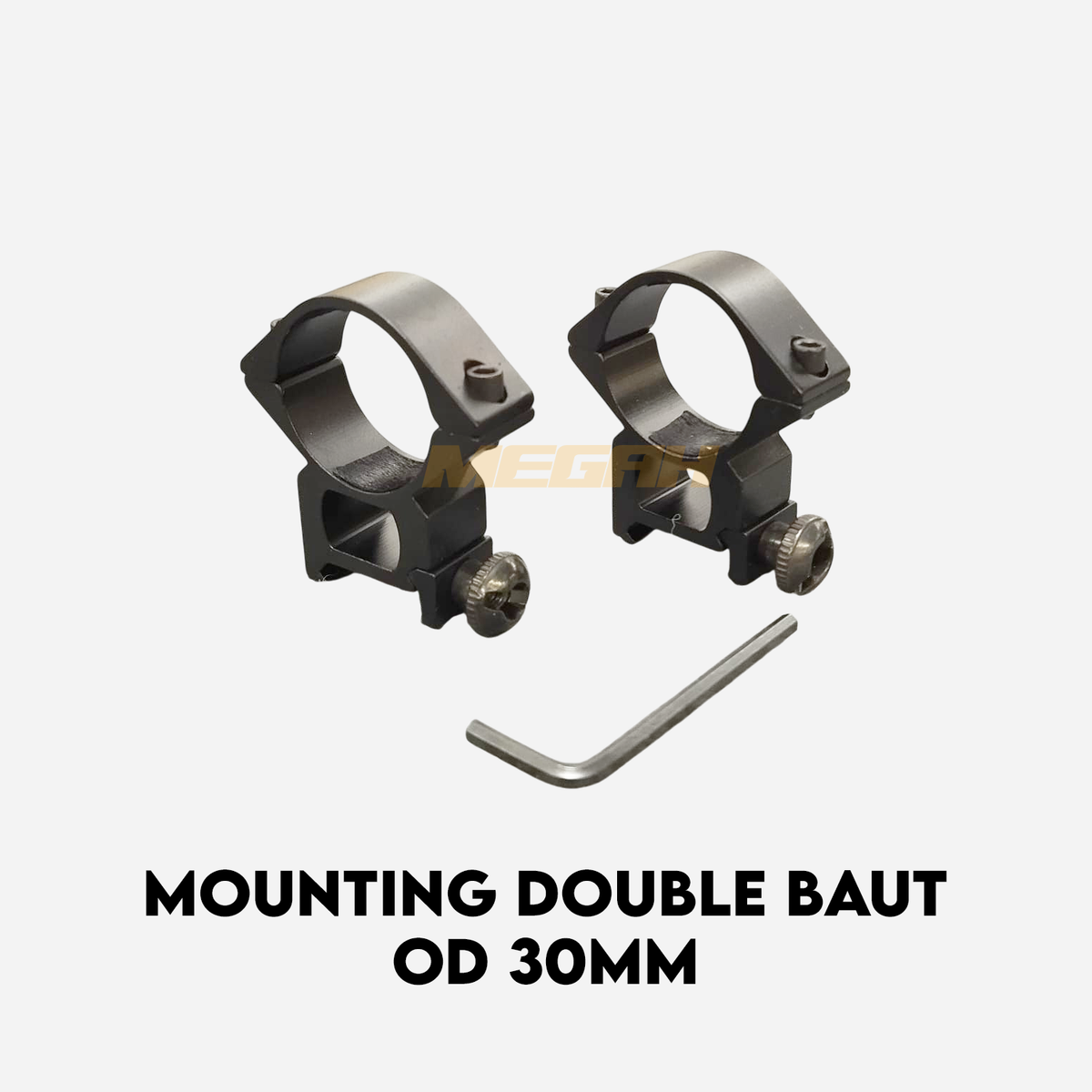 MOUNTING DOUBLE BAUT OD 30 ANGIN Gambar utama produk