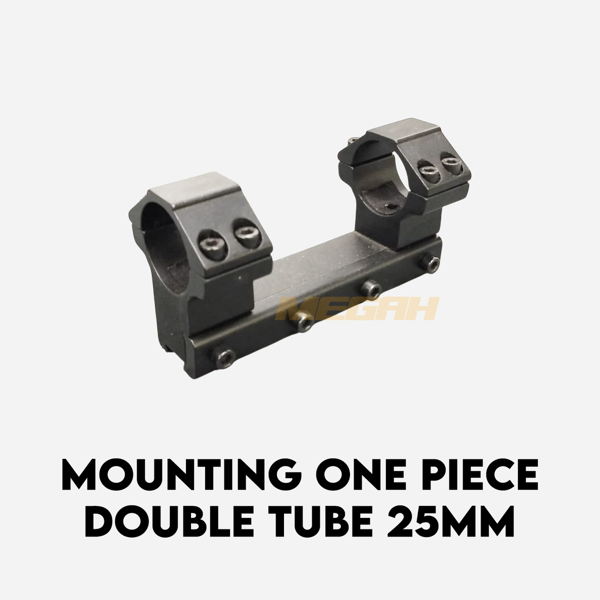 MOUNTING ONE PIECE DOUBLE TUBE 25MM RAIL ANGIN DAN API (MT525) Gambar utama produk