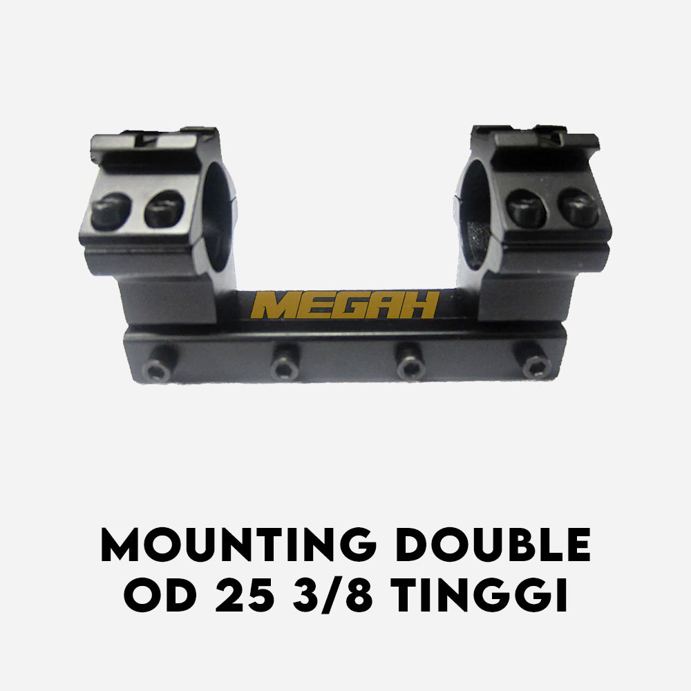 MOUNTING DOUBLE RAIL 11 ATAU 3/8 TINGGI (MT528) Gambar utama produk