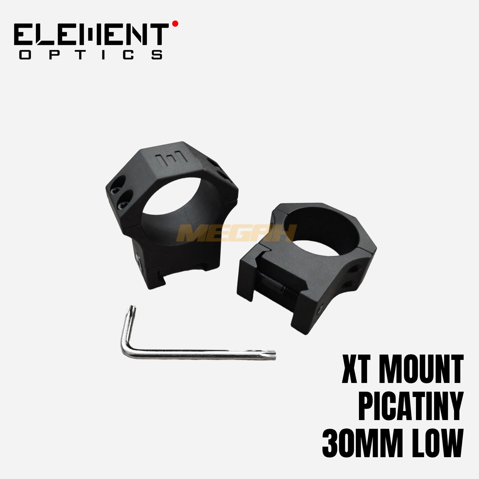 ELEMENT XT MOUNTS PICATINNY OD 30mm Gambar sekunder produk