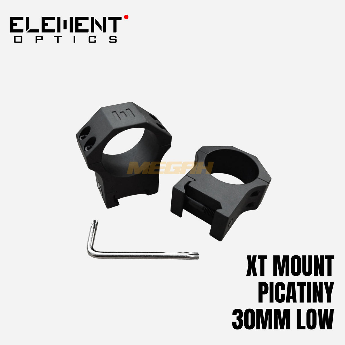 ELEMENT XT MOUNTS PICATINNY OD 30mm