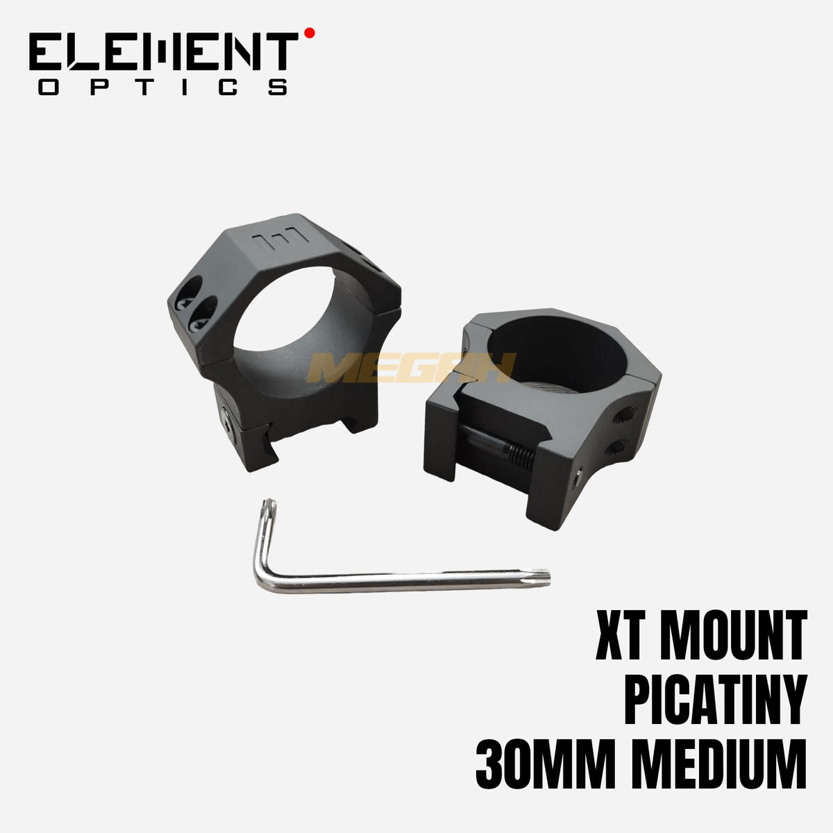 ELEMENT XT MOUNTS PICATINNY OD 30mm Gambar utama produk