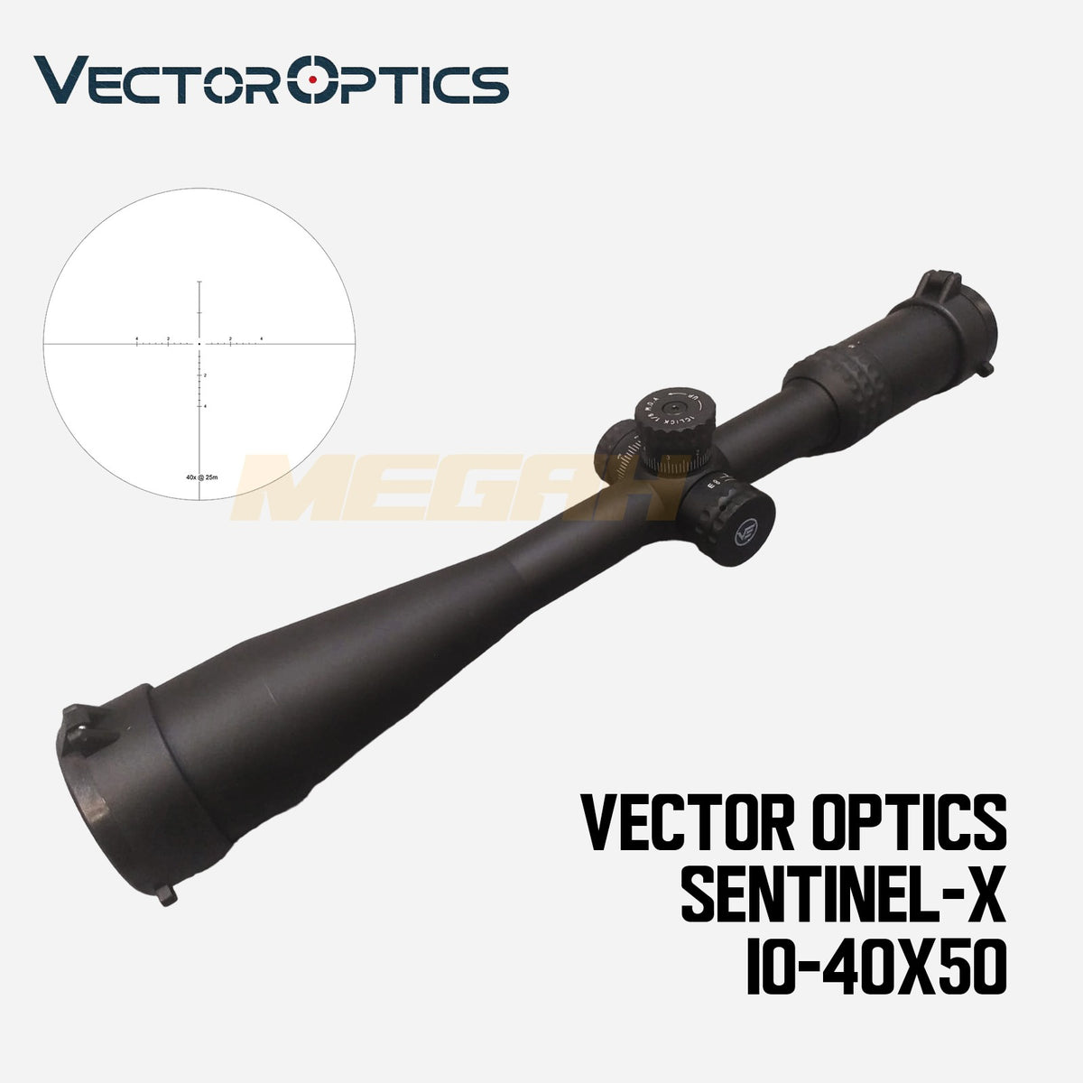 Vector Sentinel X 10-40x50E SF | Teleskop Senapan Angin Import