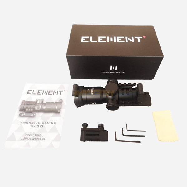 TELESKOP SENAPAN ANGIN ELEMENT OPTICS IMMERSIVE 5x30 LPR-1 D MRAD | TELESKOP SENAPAN ANGIN