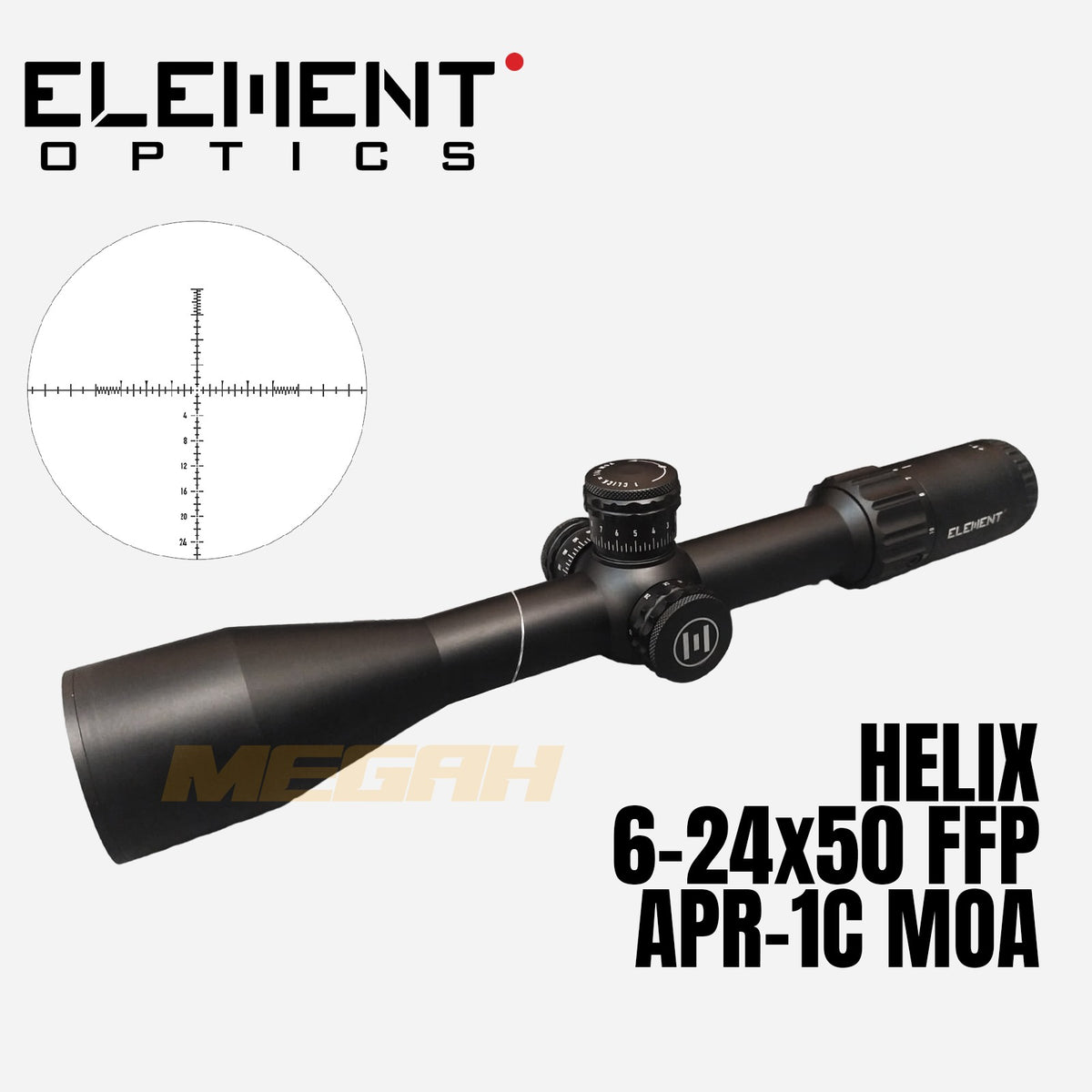 ELEMENT OPTICS HELIX 6-24x50 FFP MOA
