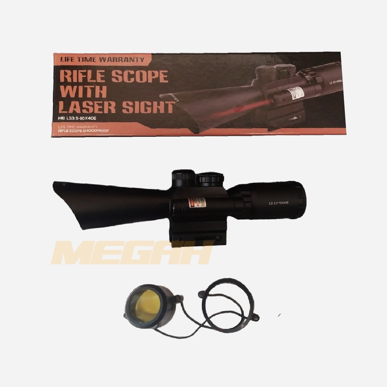 SPIKE 3.5-10X40 E + RED LASER MD-R6 (TC720)
