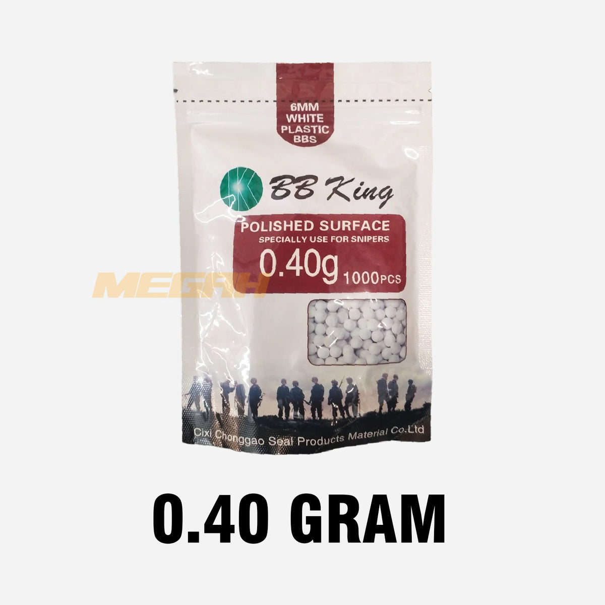 BB KING 6MM 1000 PCS 0.40g Gambar utama produk