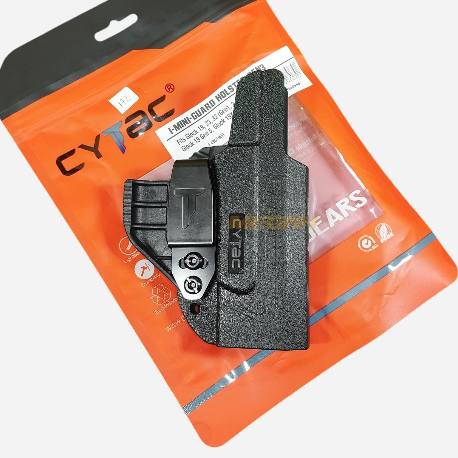 CYTAC IWB CLAW HOLSTER GL19 BLACK Gambar sekunder produk