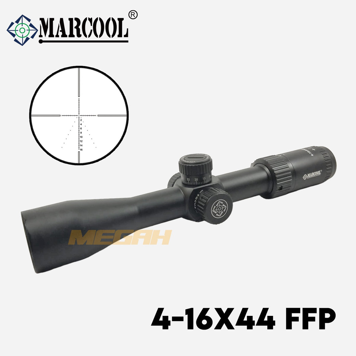TELESKOP SENAPAN ANGIN MARCOOL 4-16X44 FFP Gambar utama produk