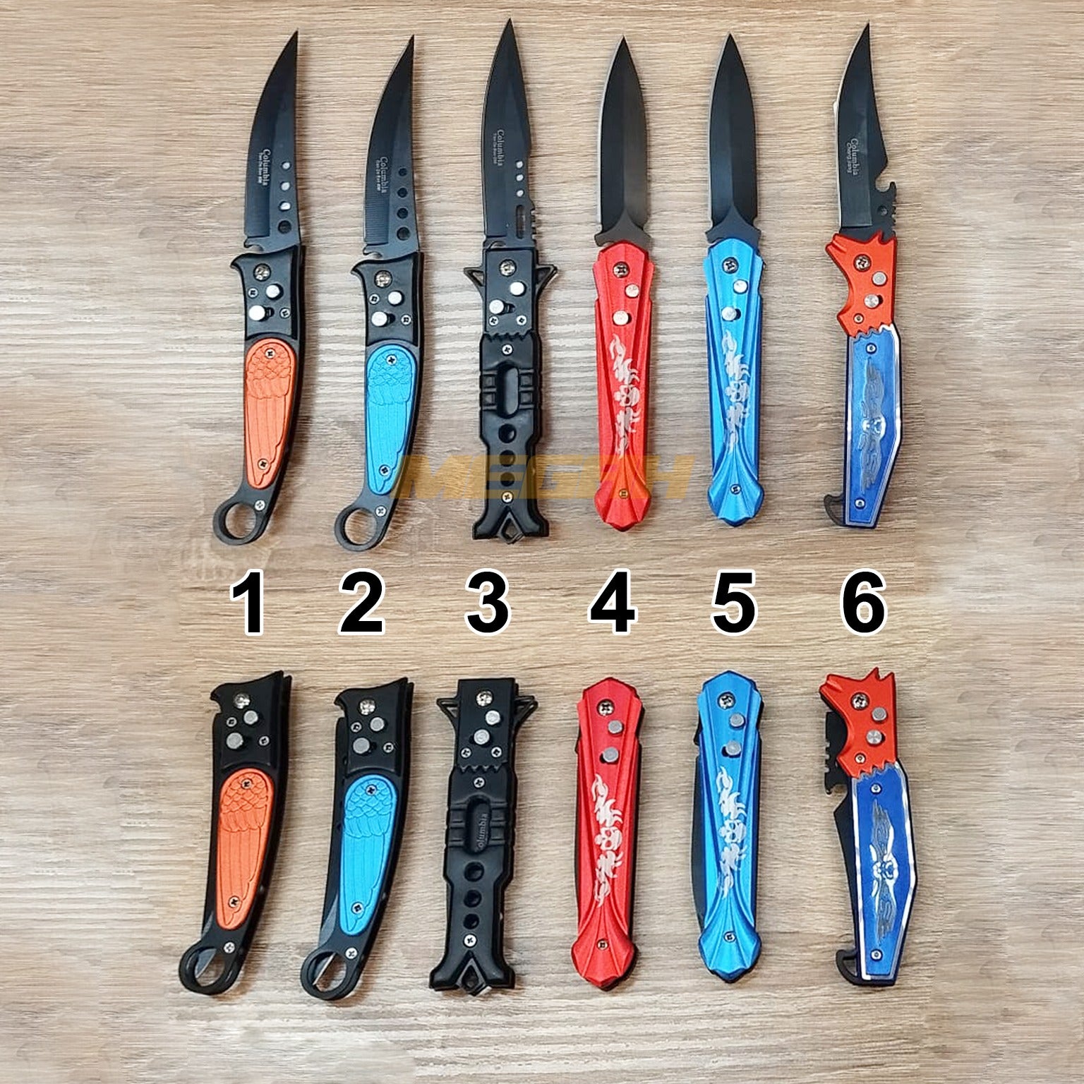 PISAU LIPAT 4 VARIASI | PISAU OUTDOOR/SURVIVAL Gambar sekunder produk