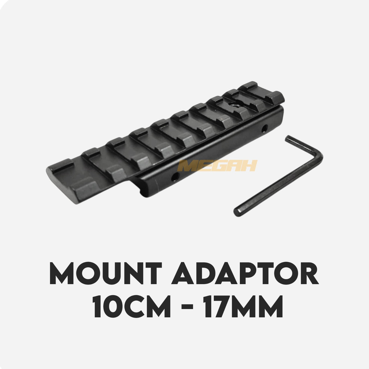 MOUNTING ADAPTOR RAIL 11 MM - 22 MM / DOVETAIL - WEAVER PICATINNY Gambar utama produk