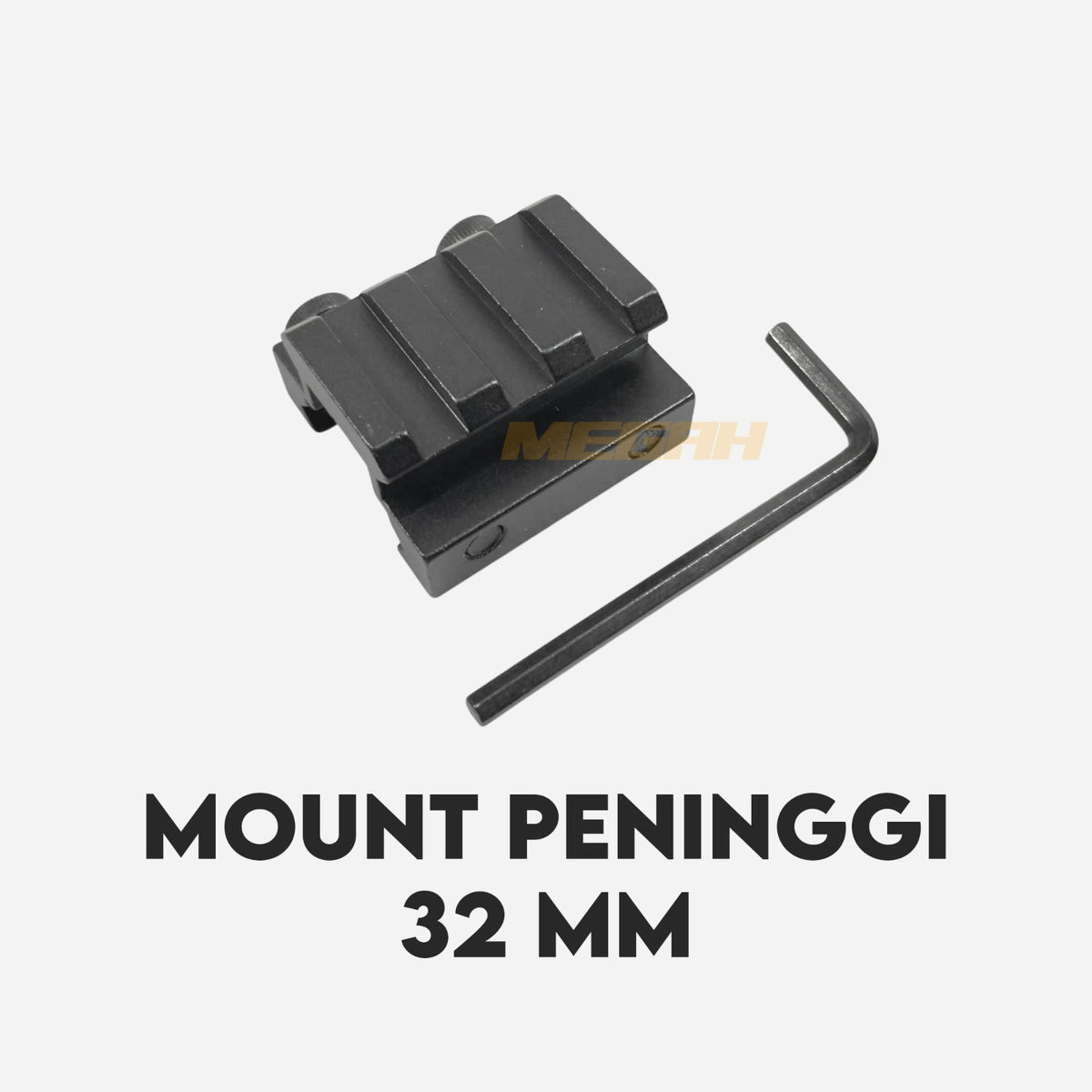 MOUNTING PENINGGI RAIL 22 MM - 22 MM / WEAVER PICATINNY - WEAVER PICATINNY 3,2 CM Gambar utama produk