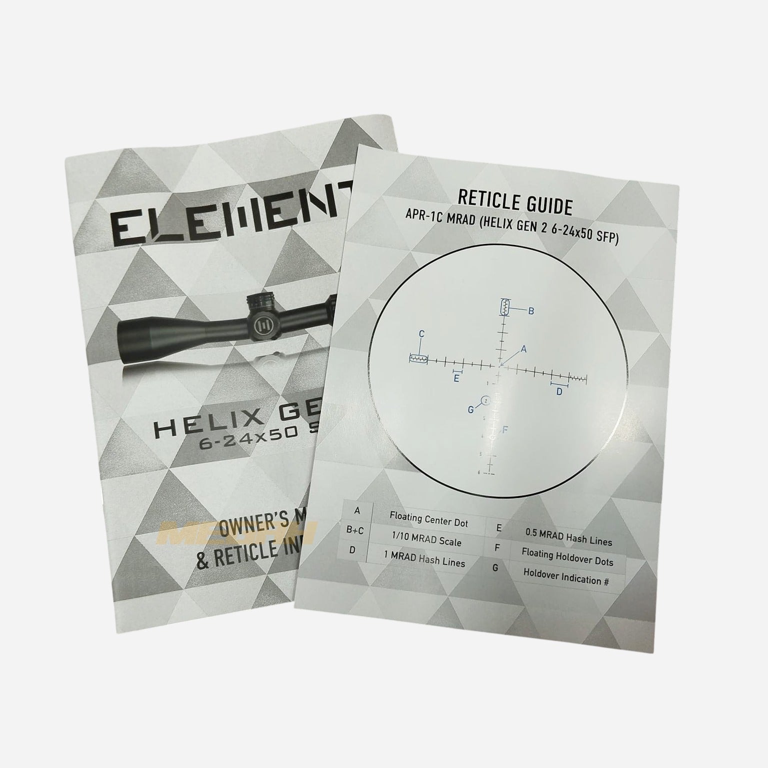 TELESKOP SENAPAN ANGIN ELEMENT OPTICS HELIX GEN 2 6-24X50 SFP MRAD