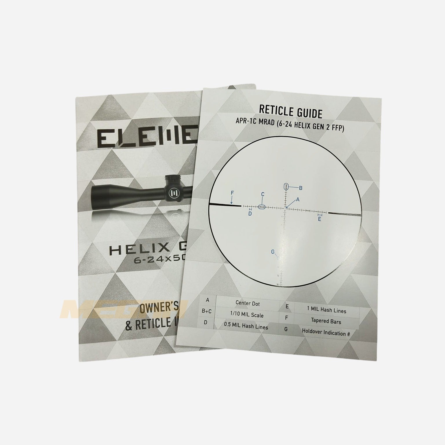 TELESKOP SENAPAN ANGIN ELEMENT OPTICS HELIX GEN 2 6-24X50 FFP MRAD