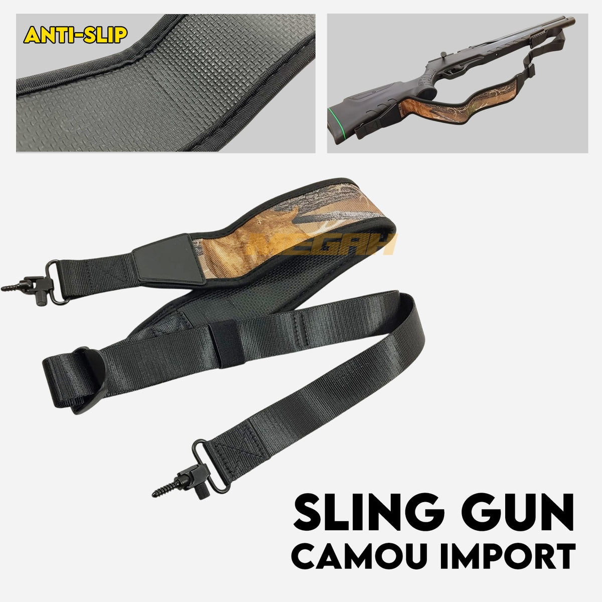 SLING SENAPAN ANTI-SLIP MOTIF CAMO Gambar utama produk