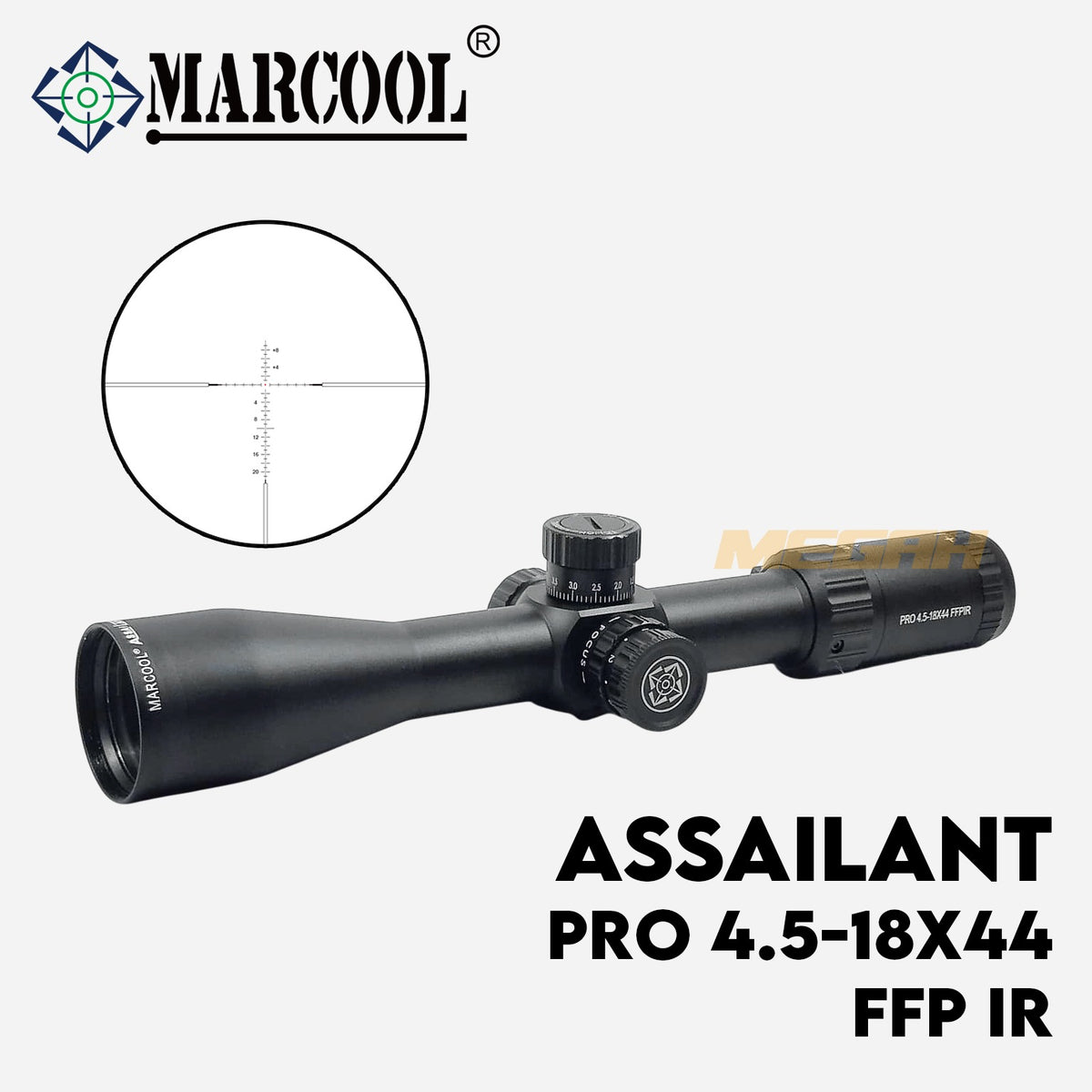 TELESKOP MARCOOL PRO 4.5-18x44 FFP SFIR ZERO-STOP Gambar utama produk