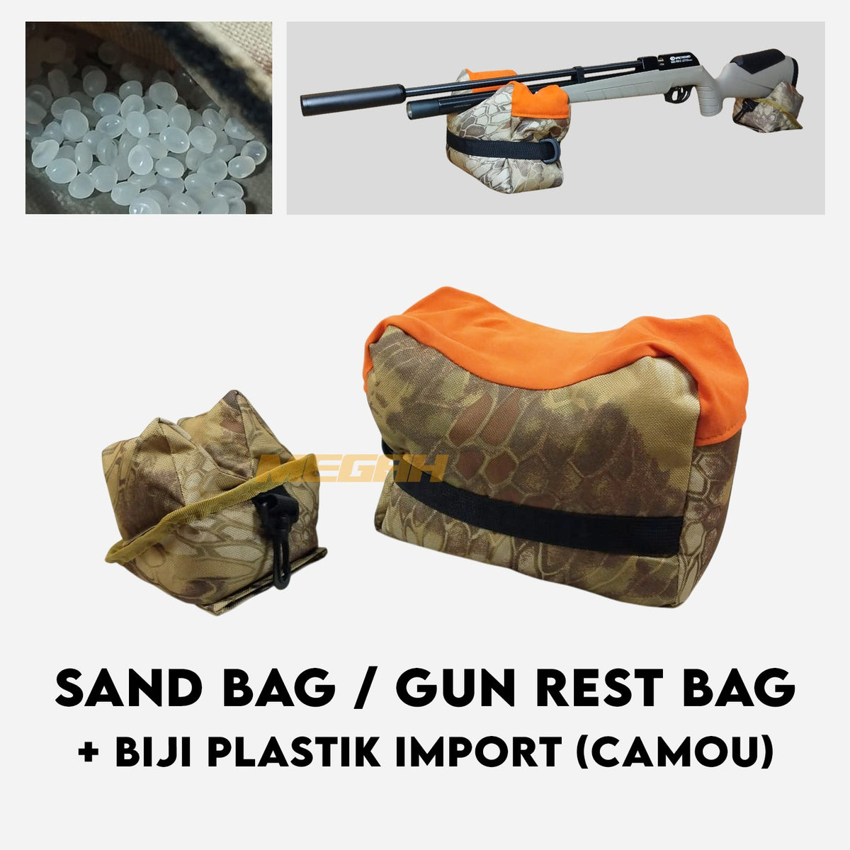 1 SET SANDBAG SHOOTING BAG DUDUKAN TATAKAN SENAPAN IMPORT Gambar utama produk