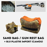 1 SET SANDBAG SHOOTING BAG DUDUKAN TATAKAN SENAPAN IMPORT