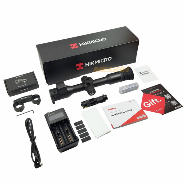 NIGHT VISION HIKMICRO ALPEX LRF 4K LITE + MOUNTING & SENTER IR