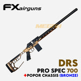 SENAPAN ANGIN FX DRS PRO "SPEC" + SABER TACTICAL CHASSIS 700MM