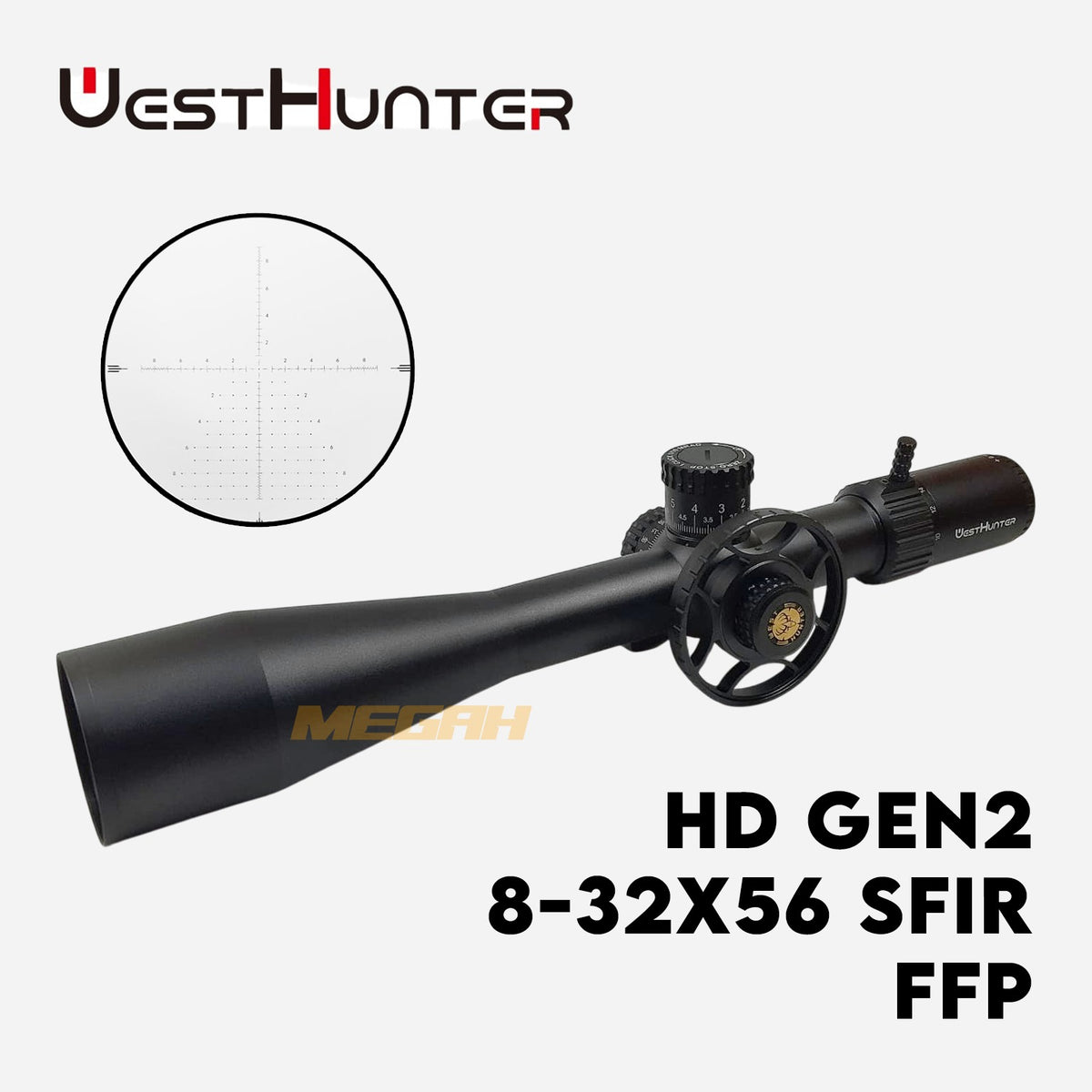 TELESKOP WEST HUNTER HD GEN 2 8-32x56 SFIR FFP