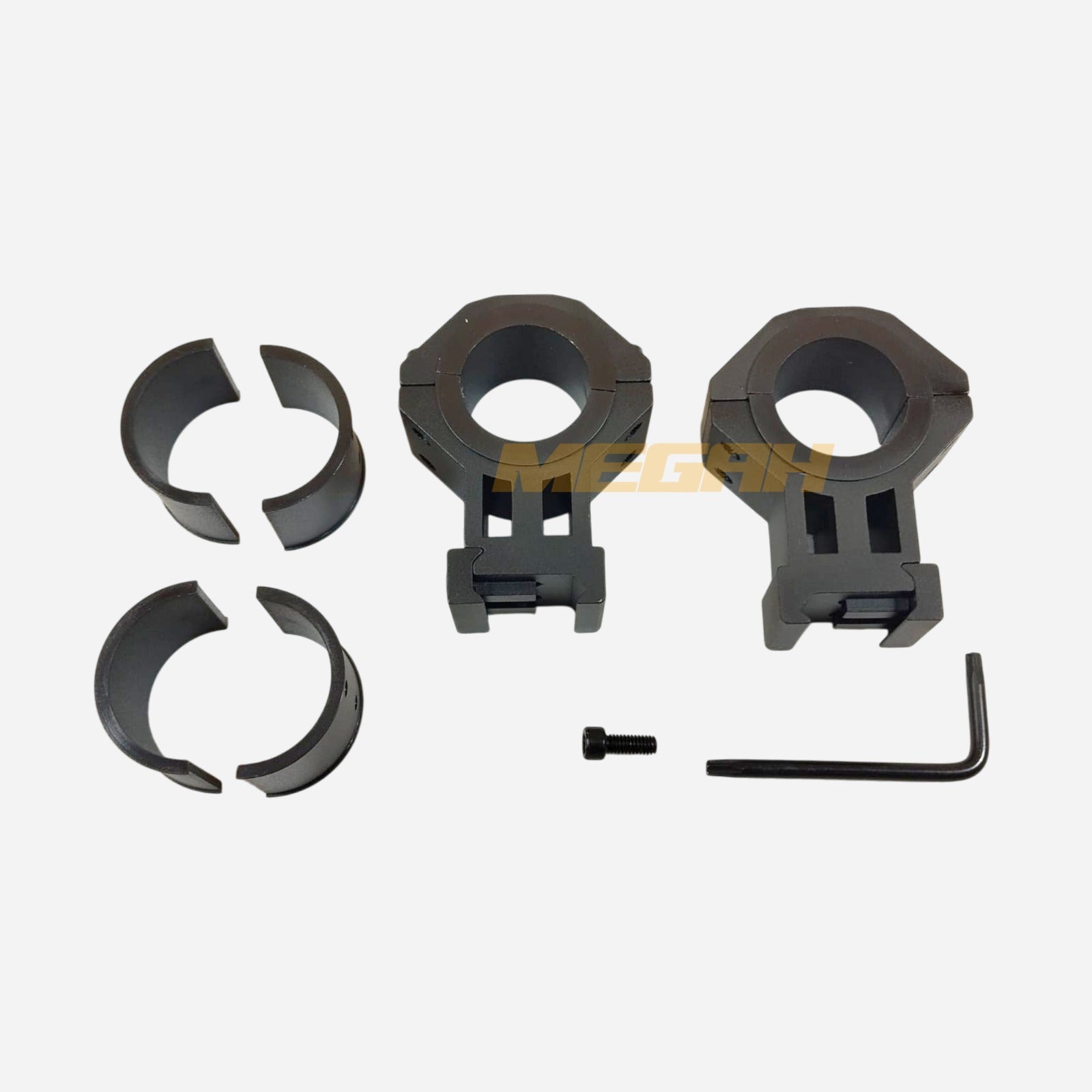 RING MOUNTING PICATINNY DOUBLE BAUT OD 25-34 Gambar sekunder produk