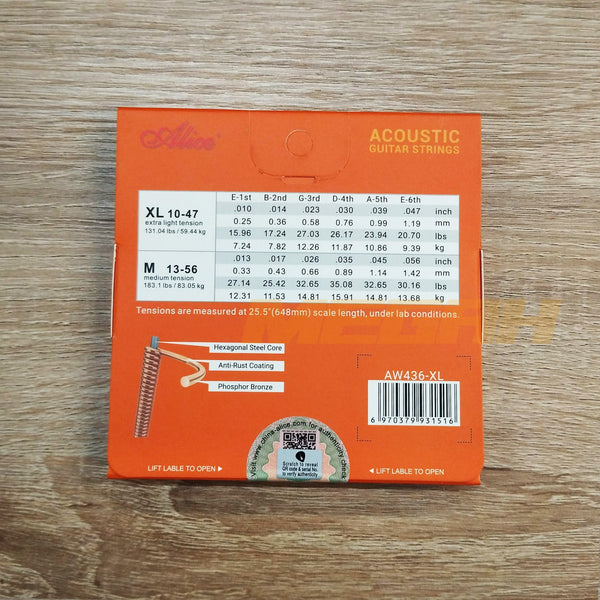 SENAR GITAR ACCOUSTIC ALICE AW436 ORIGINAL (SG193)
