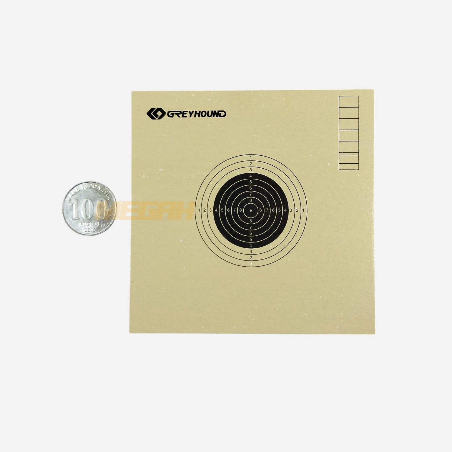 KERTAS TARGET KARTON KECIL 10x10cm (ISI 25 lbr) Gambar sekunder produk