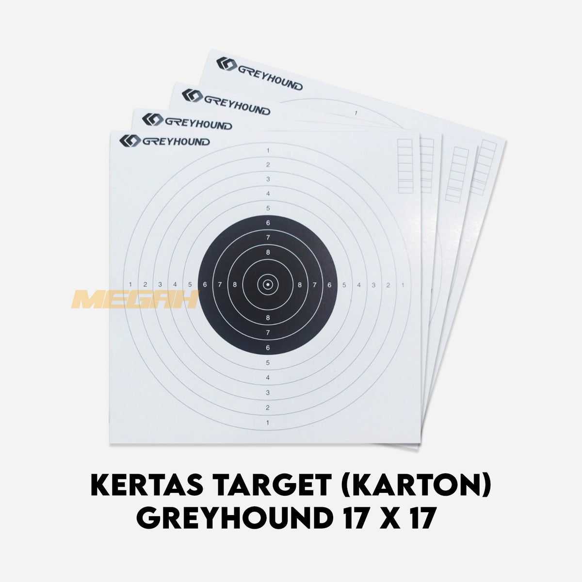 KERTAS TARGET (BAHAN KARTON) GREYHOUND 17 X 17 Gambar utama produk