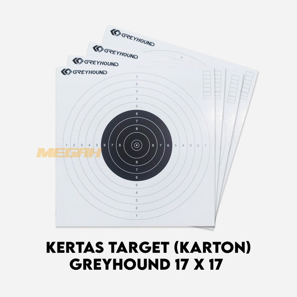 KERTAS TARGET (BAHAN KARTON) GREYHOUND 17 X 17