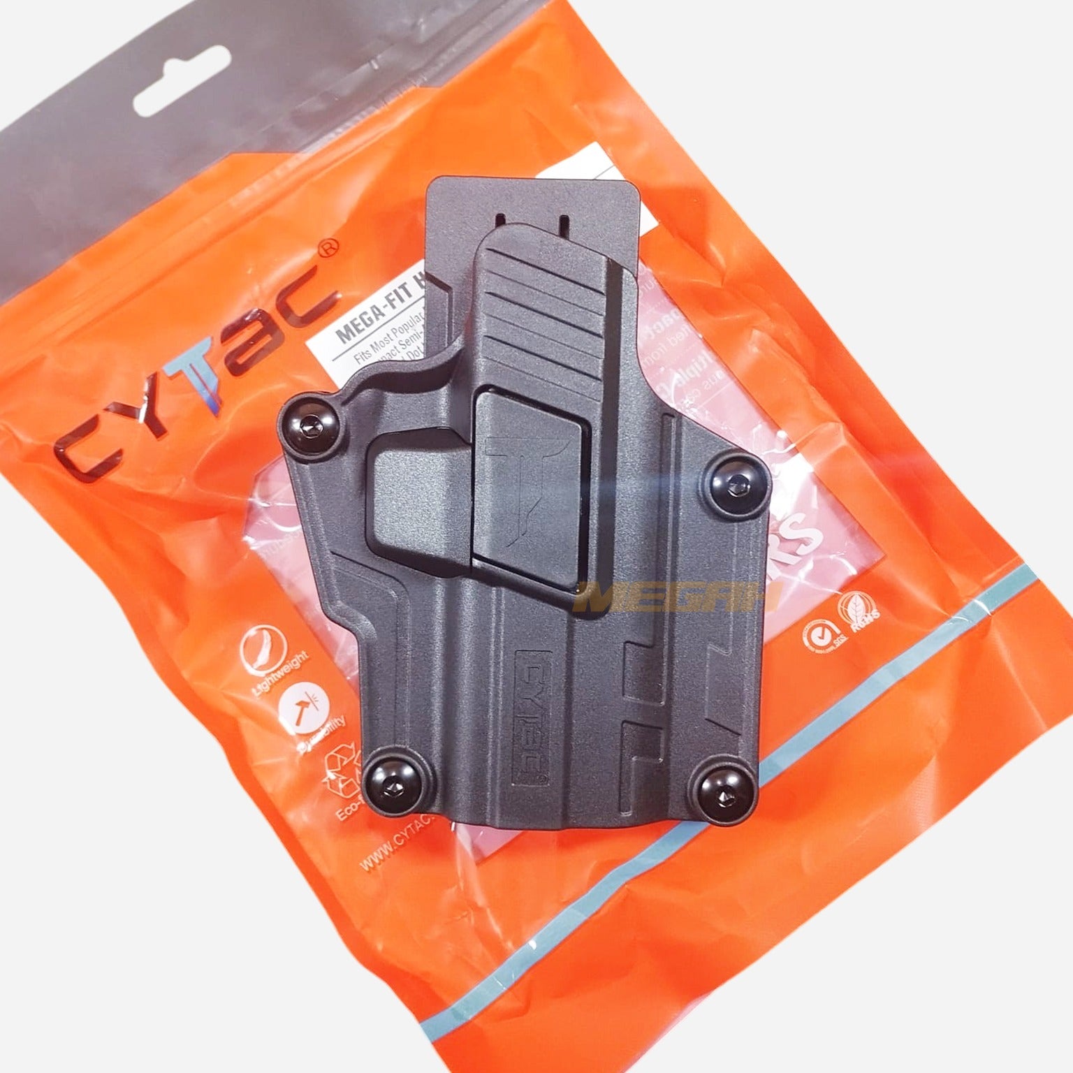 CYTAC MEGA FIT GEN 2 / UNIVERSAL HOLSTER with Belt Clip Gambar sekunder produk