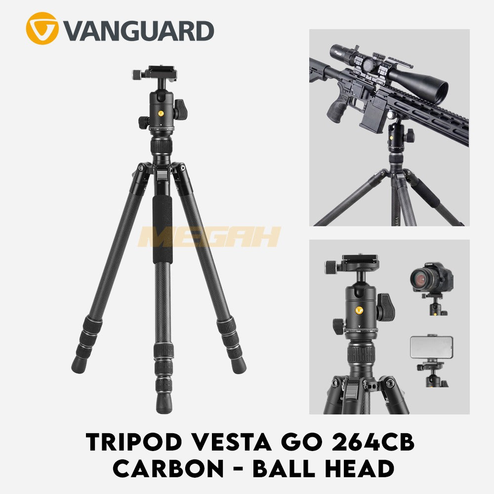 TRIPOD SENAPAN VANGUARD VESTA GO 264CB CARBON FIBER
