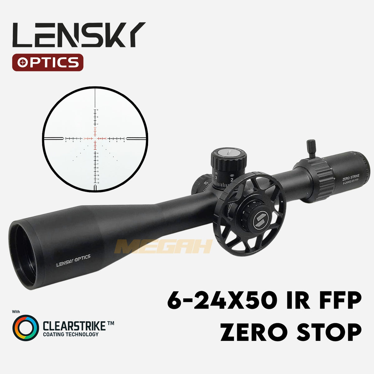 TELESKOP LENSKY 6-24x50 SFIR FFP ZERO STOP Gambar utama produk