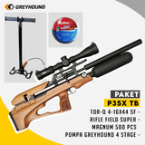 PAKET SENAPAN ANGIN GREYHOUND P35X-TB  BOTOL CARBON