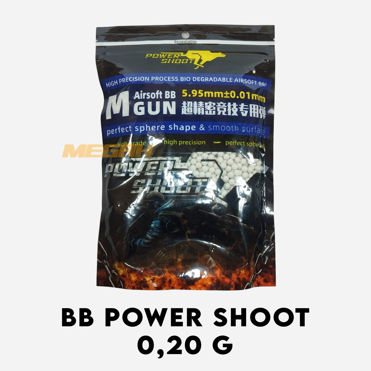 BB POWER SHOOT 4000pcs 0.20g Gambar utama produk