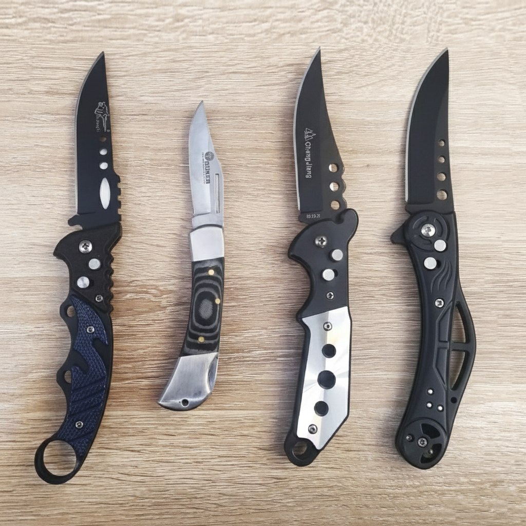 PISAU LIPAT TACTICAL 3 VARIASI | PISAU OUTDOOR/SURVIVAL