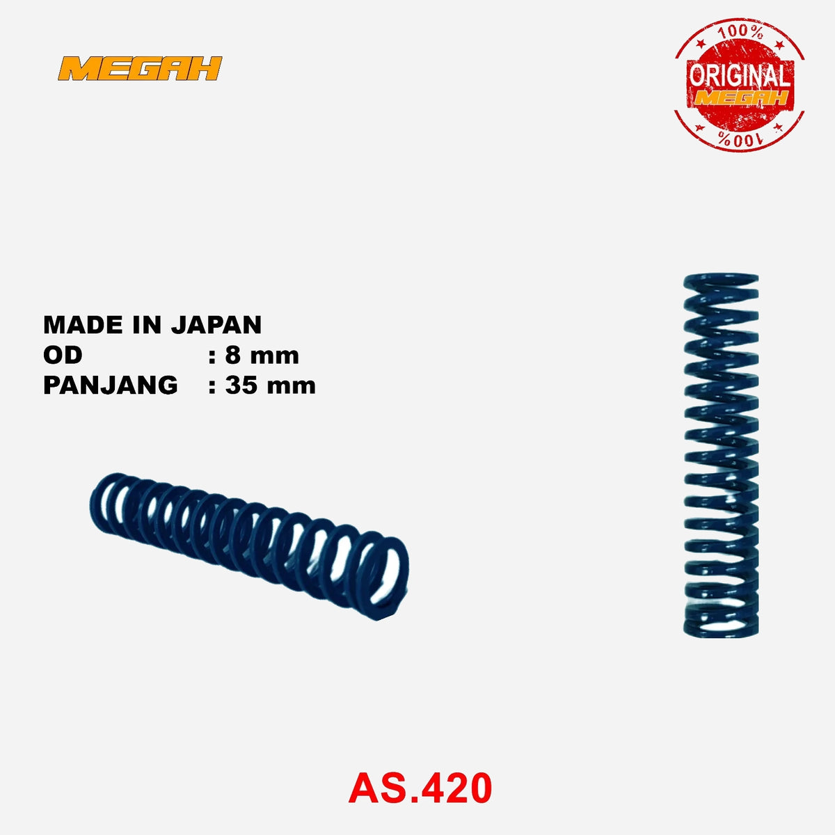 PER MISUMI BIRU TUA OD 8,0MM - 35MM ORIGINAL Gambar utama produk