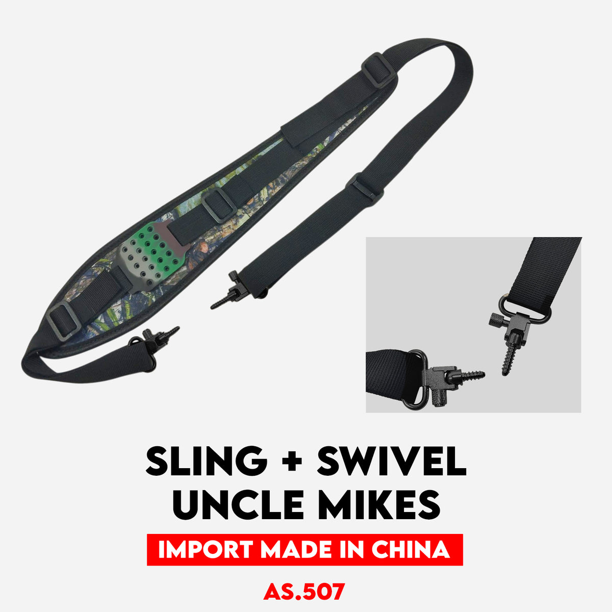 SLING IMPORT + UNCLE MIKES SWIVEL Gambar utama produk