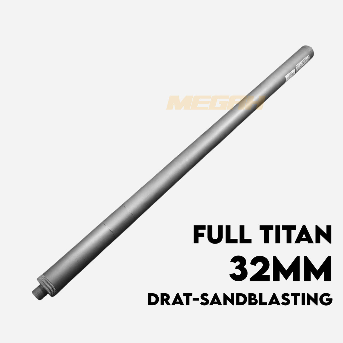 TABUNG ANGIN TITANIUM 32MM DRAT-SANDBLASTING Gambar utama produk