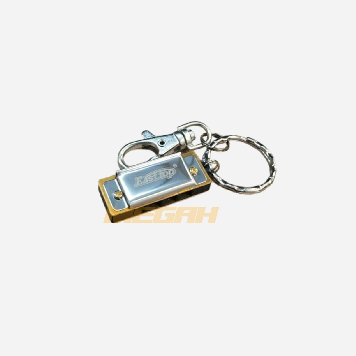 MINI HARMONICA EAST STOP 4 HOLES KEYCHAIN